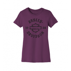 Женская футболка Harley-Davidson  Forever Concert фиолетовая