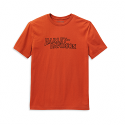 Мужская футболка Harley-Davidson  Rally Racer оранжевая