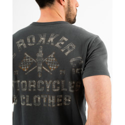 Мужская футболка ROKKER Motorcycles & CO серый Мужская футболка ROKKER Motorcycles & CO серый