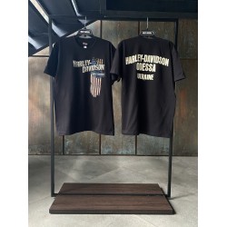  Мужская футболка Harley-Davidson Vertical Flag II черный